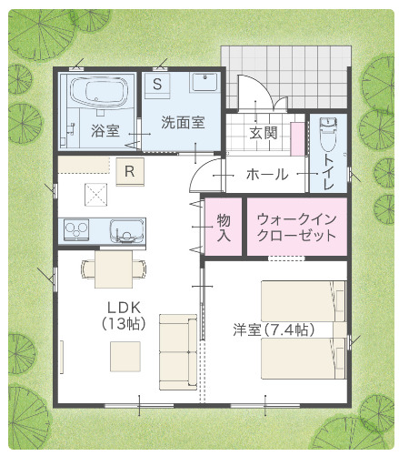 「シフクのいえプレミア」の間取り